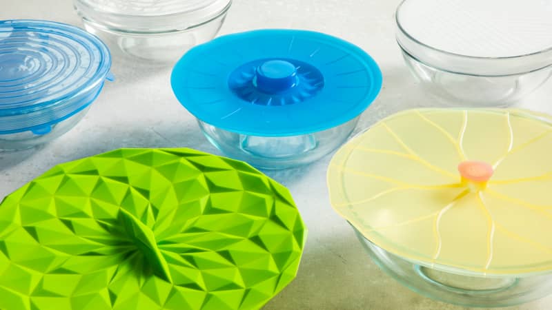 Silicone bowl hot sale lids